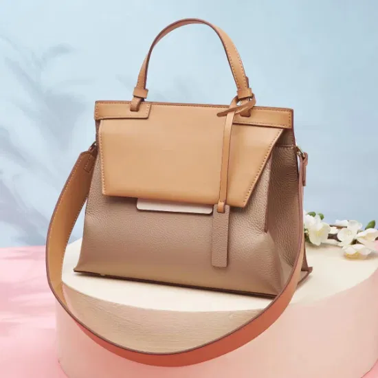 Borsa da donna alla moda in pelle di capra lavabile di lusso leggera di grande capacità