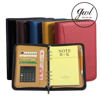 Cartella portadocumenti in pelle personalizzata da lavoro 2018 e raccoglitore portfolio Padfolio per regalo